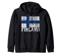 Bandiera della Finlandia Famiglia Pride Country Nation Camicia Vintage Regalo Felpa con Cappuccio
