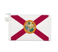 Bandiera della Florida Personalizzato Tela Moneta Borsa Cambiare Portafoglio Borsa Piccolo Trucco Borse per Uomo Donna 19,1 X 11,7 Pollici, Stile:, Taglia unica, MHXYZHW
