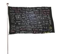Bandiera della formula matematica, 89 x 150 cm, stampa su entrambi i lati, bandiera decorativa da giardino, non sbiadisce, con occhielli in ottone, sfondo fotografico da appendere, per interni ed