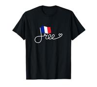 Bandiera della Francia - libertà Francese Word Art Maglietta