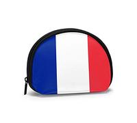 Bandiera della Francia, portafoglio Borsa per trucco conchiglia Borsa per donna Borsa portamonete piccola Borsa per cambio conchiglia