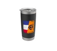 Bandiera della Francia Sikh Punjabi Khalsa Pride Design Bicchiere termico in acciaio inox doppia parete