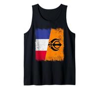 Bandiera della Francia Sikh Punjabi Khalsa Pride Design Canotta