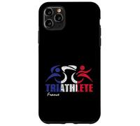 Bandiera della Francia Triathlon Design ispirato al triatleta francese Custodia per iPhone 11 Pro Max