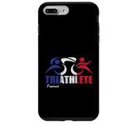 Bandiera della Francia Triathlon Design ispirato al triatleta francese Custodia per iPhone 7 Plus/8 Plus