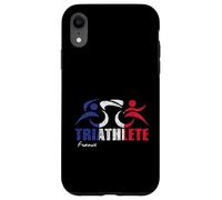 Bandiera della Francia Triathlon Design ispirato al triatleta francese Custodia per iPhone XR