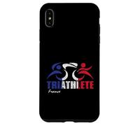 Bandiera della Francia Triathlon Design ispirato al triatleta francese Custodia per iPhone XS Max