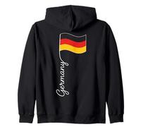 Bandiera della Germania Che sventol Felpa con Cappuccio