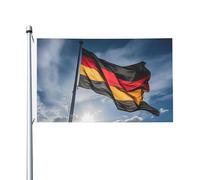 Bandiera della Germania con stampa da giardino per esterni, 1,5 x 1,5