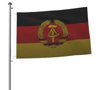 Bandiera Della Germania Dell'Est Effetto Maglia Durevole Bandiere Di Benvenuto Resistente Alle Intemperie Garden Flag Decorazione Per Interni All'Aperto Patio 90X150Cm