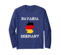 Bandiera della Germania in Stile retrò della Baviera Maglia a Manica