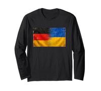 Bandiera della Germania Ucraina Che Mostra Il Patrimonio Nazionale Maglia a Manica