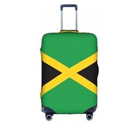 Bandiera della Giamaica, copertura per valigia, trolley, elastica, lavabile, antigraffio, adatta a 45,7 - 81,7 cm, bianco, S
