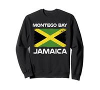 Bandiera della Giamaica Montego bay, Design Invecchiato Island Pride Felpa