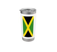 Bandiera della Giamaica Orgoglio giamaicano Caraibi Reggae Vacanza Bicchiere termico in acciaio inox doppia parete