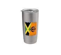 Bandiera della Giamaica Sikh Punjabi Khalsa Pride Design Bicchiere termico in acciaio inox doppia parete