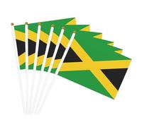 Bandiera della Giamaica Stampa Bandiera Palmare Bandiere Portatili Feste Feste Feste Decorazioni Incontri Eventi