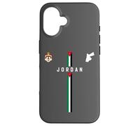 Bandiera della Giordania, Silhouette mappa di Jordan, Stemma Custodia per iPhone 16