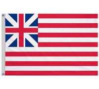 Bandiera della Grand Union USA 1775-1777 con occhielli - fatta a mano nel Reg...