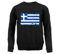 Bandiera Della Grecia - Felpa Per Adulti - Bandiera Greca Di Atene Mondo