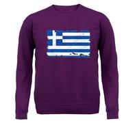 Bandiera Della Grecia - Felpa Per Bambini - Bandiera Greca Di Atene Mondo