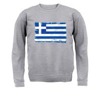 Bandiera Della Grecia - Felpa Per Bambini - Bandiera Greca Di Atene Mondo