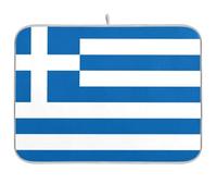 Bandiera della Grecia Grecia Nazionale Blu Riutilizzabile Piatto Stuoia di asciugatura 18x24 Rettangolo Grande piano di lavoro Stuoia di asciugatura dei piatti Decorativo Home Decor Essentials
