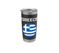 Bandiera della Grecia Moderna Bicchiere termico in acciaio inox doppia parete