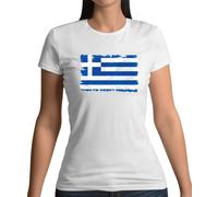 Bandiera Della Grecia - T-Shirt Donna - Bandiera Greca Di Atene Paese Mondo