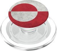 Bandiera della Groenlandia, stile grungy PopSockets PopGrip per MagSafe