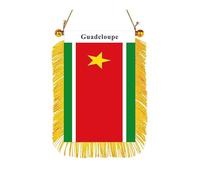 Bandiera della Guadalupa Specchio Retrovisore Banner, 10,2 x 15,2 cm