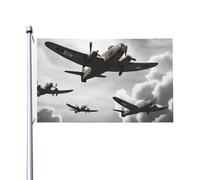 Bandiera della guerra mondiale, 9 x 1,5 m, bandiera da giardino su entrambi i lati, resistente allo sbiadimento, bandiera per esterni, divertente bandiera per vacanze con occhielli in metallo per