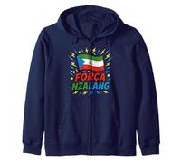 Bandiera della Guinea Equatoriale Forza Nzalang Nacional Felpa con Cappuccio