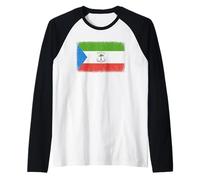 Bandiera della Guinea Equatoriale Grafica Per Uomini Donne Bambini Maglia con Maniche Raglan