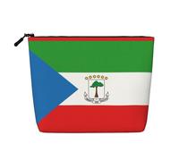 Bandiera della Guinea Equatoriale Impermeabile Grande Capacità con Cerniera Viaggio di Lavoro Viaggio Casa Multifunzionale Trucco Sacchetto di Immagazzinaggio Borsa Portamonete, Nero , Taglia unica