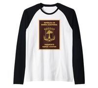 Bandiera della guinea equatoriale, passaporto della guinea equatoriale. Maglia con Maniche Raglan