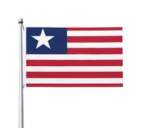 Bandiera della Liberia 9,5 x 1,5 m bandiera su entrambi i lati, resistente per decorazioni da esterno e giardino, stampa su entrambi i lati, facile da installare