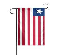 Bandiera della Liberia da giardino, 30 x 45 cm, verticale, double face, per vacanze in fattoria