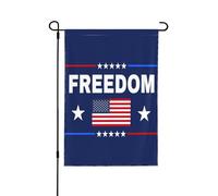 Bandiera della libertà Supporta Charlie Kirk American Values Bandiere da giardino 12 * 18 pollici Banner bifacciale senza asta