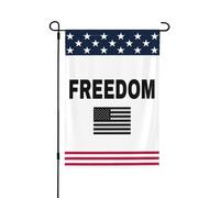 Bandiera della libertà Supporta Charlie Kirk American Values Bandiere da giardino 12 * 18 pollici Banner bifacciale senza asta