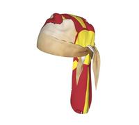 Bandiera della Macedonia del Nord Map03 Stampa Ad Asciugatura Rapida Raffreddamento Do Stracci, Traspirante Durag Cap Casco Liner per Ciclismo Corsa per Outdoor Nero