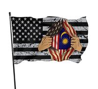 Bandiera della Malesia Bandiera Blood Inside Me 9,1 x 1,5 m Bandiere da muro dai colori vivaci e resistenti allo sbiadimento UV per esterni e interni