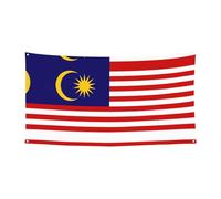Bandiera della Malesia Banner da parete Banner da parete Decorazione per feste Tutti i Santi Halloween Bunting Banner per porta