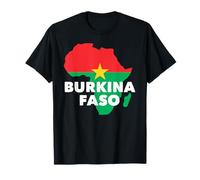 Bandiera della mappa dell'Africa Unite per Burkina Faso e Ibrahim Traore Maglietta