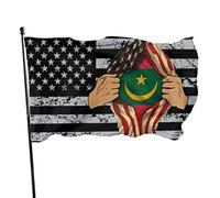 Bandiera della Mauritania Blood Inside Me Bandiera 9,1 x 1,5 m Bandiere da muro dai colori vivaci e resistenti allo sbiadimento UV per esterni ed interni