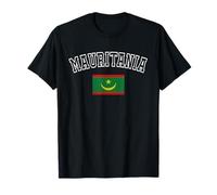 Bandiera della Mauritania Vintage invecchiata retrò Heritage Design Maglietta