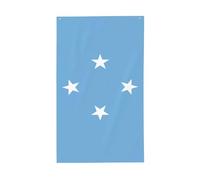 Bandiera della Micronesia, bandierine per casa da cortile, 0,9 x 1,5 m, striscione di auguri con occhielli per interni ed esterni, decorazioni per la casa