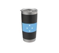 Bandiera della Micronesia Bicchiere termico in acciaio inox doppia parete