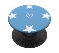 Bandiera della Micronesia Cuore della Micronesia Orgoglioso Patrimonio Nazionale PopSockets PopGrip Adesivo