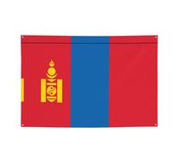 Bandiera della Mongolia che crea atmosfera festiva striscione 119,4 x 180,3 cm per Natale, feste notturne, riunioni di amici